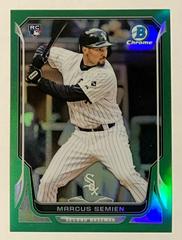 Marcus Semien [Green Refractor] Baseball Cards 2014 Bowman Chrome Prices