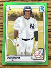 Jasson Dominguez [Green Refractor] #BCP-8 Baseball Cards 2020 Bowman Chrome Prospects Prices