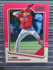 Mike Trout [Pink] #1 Baseball Cards 2018 Panini Chronicles Score Prices