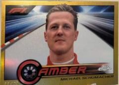 Michael Schumacher [Gold Refractor] #CAM-MS Racing Cards 2023 Topps Chrome Formula 1 Camber Prices