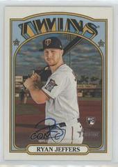 Ryan Jeffers Real One Autographs #ROA-RJE Baseball Cards 2021 Topps Heritage Real One Autographs Prices