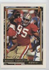 Michael Carter #252 Football Cards 1992 Topps Gold Prices