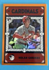 Nolan Gorman [Orange] #BA-5 Baseball Cards 2023 Bowman Chrome Ascensions Prices