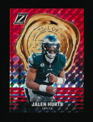 Jalen Hurts [Red] #2 Football Cards 2023 Panini Zenith Zeal of Approval Prices