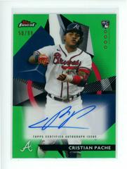 Cristian Pache #FRDA-CP Baseball Cards 2021 Topps Finest Rookie Design Variation Autographs Prices