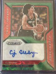 CJ Elleby [Choice Green Prizm] Basketball Cards 2020 Panini Prizm Sensational Signatures Prices