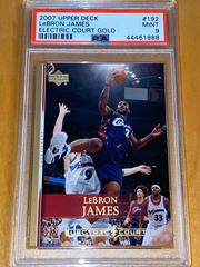 LeBron James [Electric Court Gold] Basketball Cards 2007 Upper Deck Prices