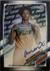 Amen Thompson [Black, White OTE Wave Refractor] #CA-AT2 Basketball Cards 2021 Topps Chrome OTE Overtime Elite Autographs Prices