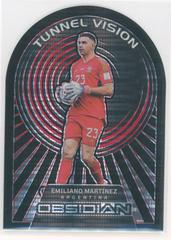 Emiliano Martinez [Red Pulsar] Soccer Cards 2022 Panini Obsidian Tunnel Vision Prices