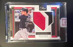 Steven Kwan #RJ-SK Baseball Cards 2022 Panini Three and Two Rookie Jerseys Prices