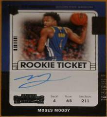 Moses Moody #CA-MMD Basketball Cards 2022 Panini Contenders Autographs Prices
