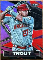 Mike Trout [Purple] #1 Baseball Cards 2021 Topps Fire Prices