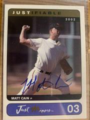Matt Cain #3 Baseball Cards 2002 Justifiable Autographs Prices