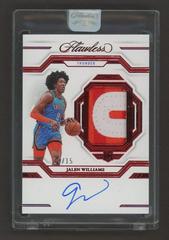 Jalen Williams [Ruby] #2 Basketball Cards 2022 Panini Flawless Patch Autograph Prices