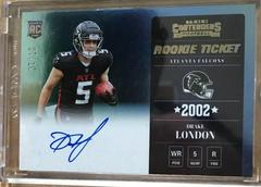Drake London [Autograph Clear Ticket] Football Cards 2022 Panini Contenders Prices