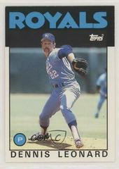 Dennis Leonard #65T Baseball Cards 1986 Topps Traded Prices