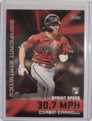 Corbin Carroll [Red] Baseball Cards 2023 Topps Significant Statistics Prices