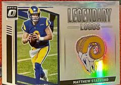 Matthew Stafford #LL-13 Football Cards 2021 Panini Donruss Optic Legendary Logos Prices