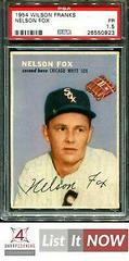 Nelson Fox Baseball Cards 1954 Wilson Franks Prices