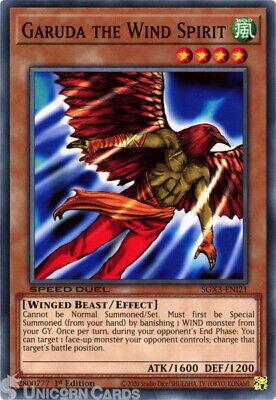 Garuda the Wind Spirit SGX3-ENI21 YuGiOh Speed Duel GX: Duelists of Shadows