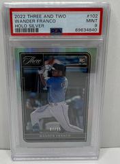 Wander Franco [Holo Silver] Baseball Cards 2022 Panini Three and Two Prices
