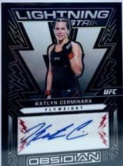 Katlyn Cerminara [Red] #OL-KCH Ufc Cards 2023 Panini Chronicles UFC Obsidian Lightning Strike Signatures Prices