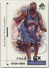 Andrae Patterson #120 Basketball Cards 1998 SP Authentic Prices