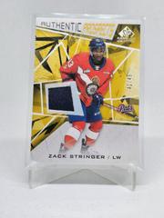 Zack Stringer [Gold Patch] Hockey Cards 2021 SP Game Used CHL Prices