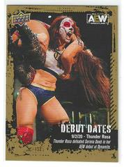 Thunder Rosa Wrestling Cards 2022 Upper Deck AEW Debut Dates Prices