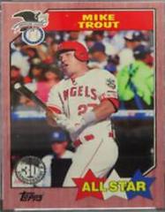 Mike Trout [Red] #87-50 Baseball Cards 2017 Topps 1987 Prices