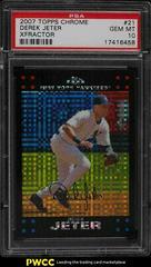 Derek Jeter [Xfractor] #21 Baseball Cards 2007 Topps Chrome Prices