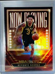 Keyonte George [Holo] #1 Basketball Cards 2023 Panini Hoops Now Playing Prices