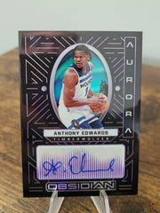 Anthony Edwards Basketball Cards 2021 Panini Obsidian Aurora Autographs Prices