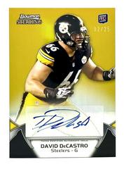 David DeCastro [Autograph Gold Refractor] Football Cards 2012 Bowman Sterling Prices