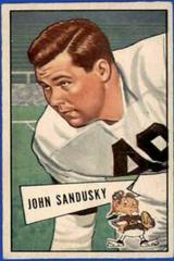 John Sandusky Football Cards 1952 Bowman Small Prices