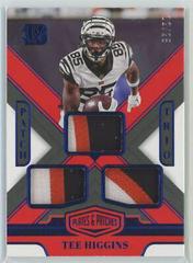 Tee Higgins [Blue] #PT-TH Football Cards 2023 Panini Plates and Patches Patch Trio Prices