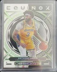 Anthony Davis [Green Flood] #22 Basketball Cards 2022 Panini Obsidian Equinox Prices