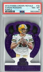Aaron Rodgers [Purple] #32 Football Cards 2014 Panini Crown Royale Prices