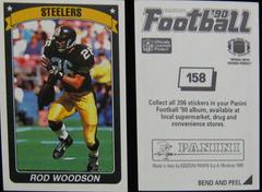 Rod Woodson Football Cards 1990 Panini Sticker Prices