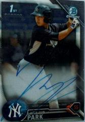 Hoy Jun Park Baseball Cards 2016 Bowman Chrome Prospect Autograph Prices