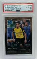 Achraf Hakimi [Press Proof Silver] Soccer Cards 2018 Panini Donruss Prices