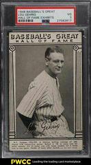 Lou Gehrig Baseball Cards 1948 Baseball's Great Hall of Fame Exhibits Prices