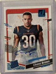 Chase Brown [Autograph] #39 Football Cards 2023 Panini Donruss Rated Rookies Portrait Prices