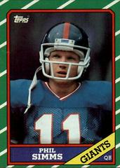 Phil Simms Football Cards 1986 Topps Prices
