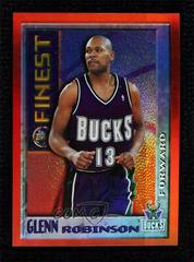 Glenn Robinson [Orange Border Refractor Test Issue] Basketball Cards 1995 Finest Mystery Prices