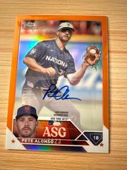 Pete Alonso [Orange] #ASGA-PA Baseball Cards 2023 Topps Chrome Update All Star Game Autographs Prices