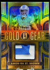 Amon Ra St. Brown [Sapphire] #GG-ASB Football Cards 2023 Panini Gold Standard Gear Prices