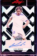 Luka Modric [Prismatic Black] Soccer Cards 2022 Leaf Metal Autographs Prices