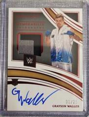 Grayson Waller [Memorabilia Autograph Red] Wrestling Cards 2022 Panini Immaculate WWE Prices