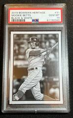 Mookie Betts [Black & White] Baseball Cards 2019 Bowman Heritage Prices